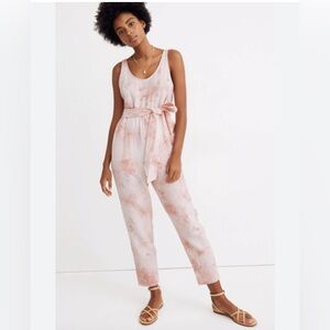 NWOT Free People Tie Dye Cover Up, Color Pink and White, Size L